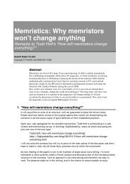 Why-Not (PDF) - Memristics