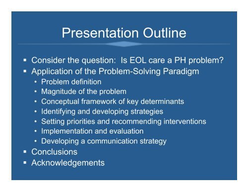 Slides - Johns Hopkins Bloomberg School of Public Health