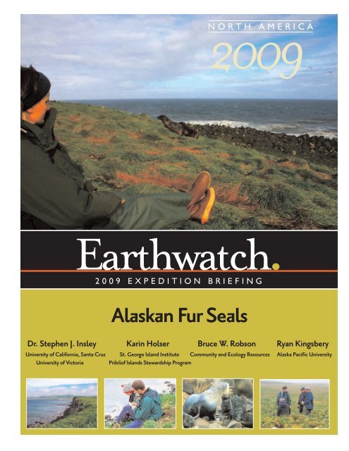 Alaskan Fur Seals - Earthwatch Institute