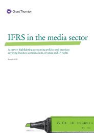 IFRS in the media sector - Grant Thornton