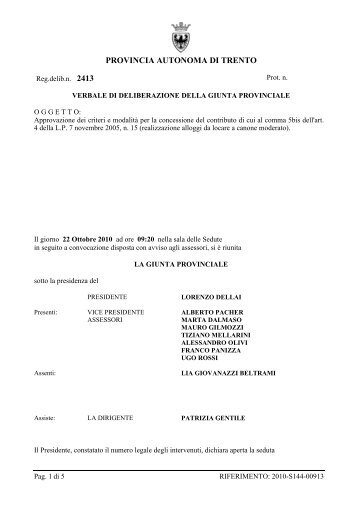 Delibera 2413 del 22 ottobre 2010.pdf - Confindustria Trento