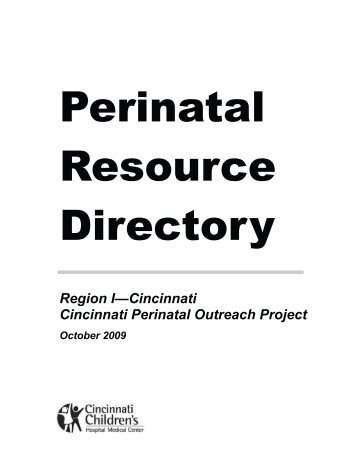 Region Iâ€”Cincinnati Cincinnati Perinatal Outreach Project