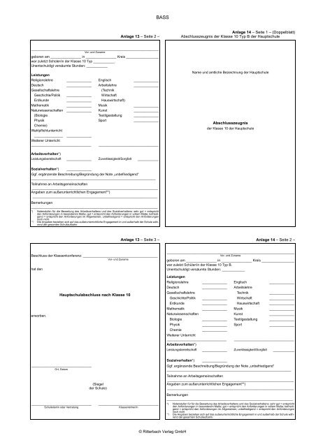 BASS 13 â 21 Nr. 1.1 Verordnung Ã¼ber die Ausbildung und die ...