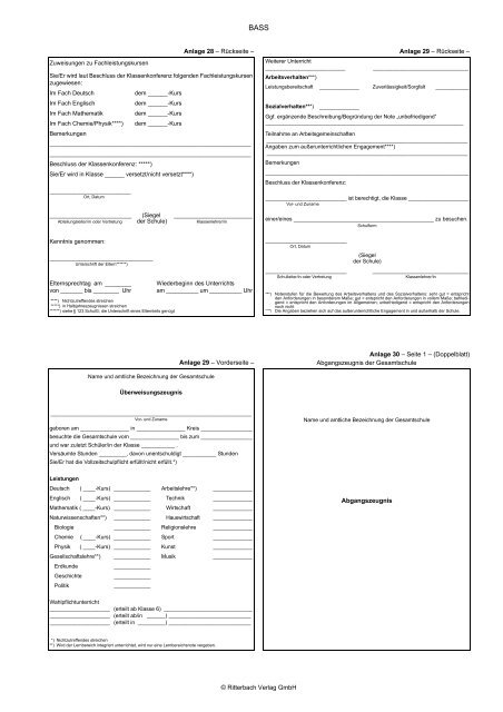 BASS 13 â 21 Nr. 1.1 Verordnung Ã¼ber die Ausbildung und die ...