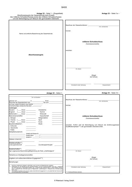 BASS 13 â 21 Nr. 1.1 Verordnung Ã¼ber die Ausbildung und die ...