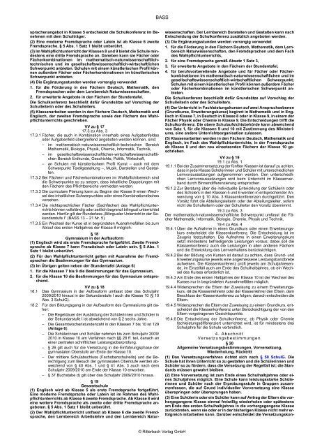 BASS 13 â 21 Nr. 1.1 Verordnung Ã¼ber die Ausbildung und die ...