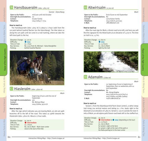 lungau summer in the hills brochure - Blasiwirt