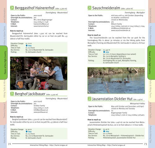 lungau summer in the hills brochure - Blasiwirt