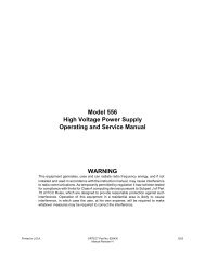 Model 556 High Voltage Power Supply Operating and Service ...