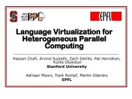 Language Virtualization for Heterogeneous Parallel Computing
