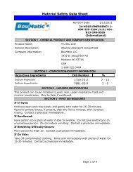 Material Safety Data Sheet Tru-Blu LCD - BouMatic