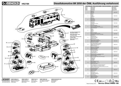 HN 2184 - ARNOLD - Ersatzteile