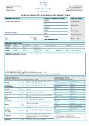 General Clinical Pathology form