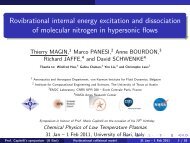 Rovibrational internal energy excitation and ... - (cnr) - (bari)