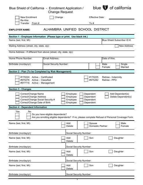 Enrollment Form