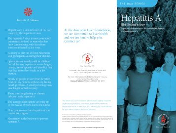 Hepatitis A Brochure - USF Health