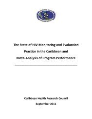 Download the Status of M&E Practice in the Caribbean - CHRC