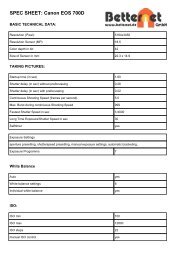 SPEC SHEET: Canon EOS 700D - Photography Monthly