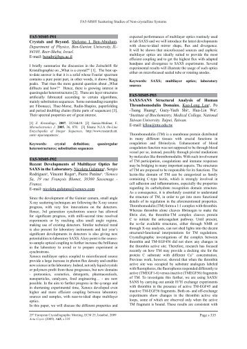 FA5-MS05-P01 Crystals and Beyond. Shelomo I. Ben-Abraham ...