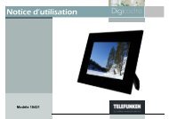 Notice d'utilisation Digicadre Notice d utilisation ... - Telefunken