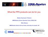 What the PPS products can do for you - XMM-Newton