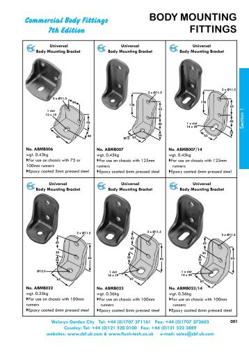 BODY MOUNTING FITTINGS - UK.COM