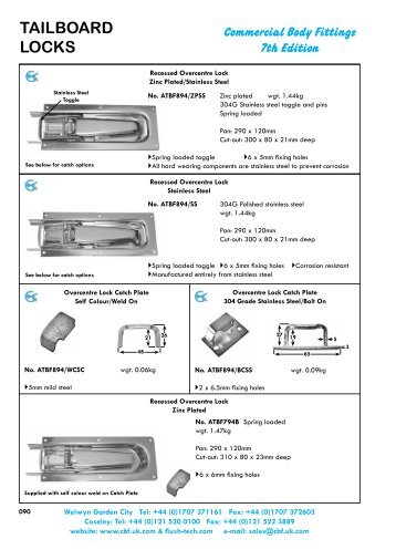 TAILBOARD LOCKS - UK.COM