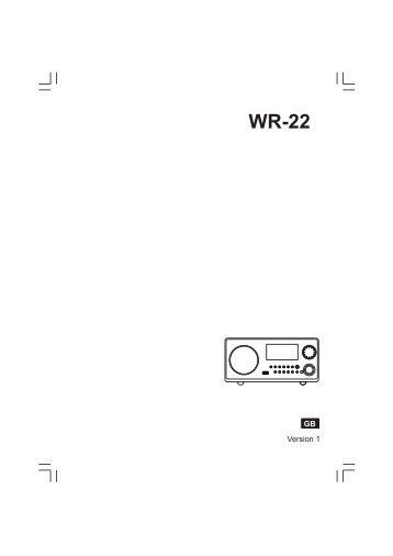 Sangean WR-22 manual