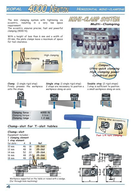 Mini clamping system 4000 N - kopal