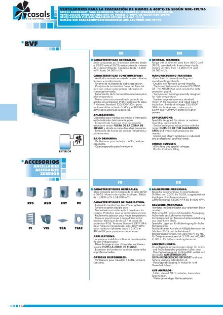 CatÃ¡logo Ventiladores Casals_2007 - BVF - Servorecambios