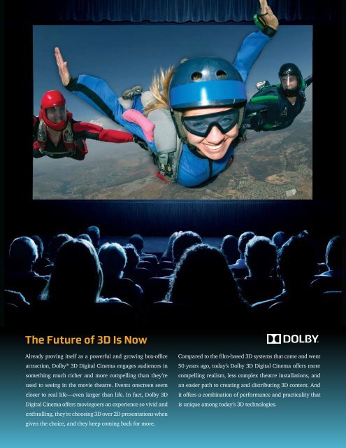 Dolby 3D Digital Cinema Overview brochure - Kelonik