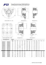 flanged housings, 722500 DA/DB 3 or 4 bolt flangehousings - Pti.eu