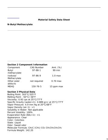 N-Butyl Metha Acrylate (nBMA)_MSDS.pdf - Jpdyechem.com