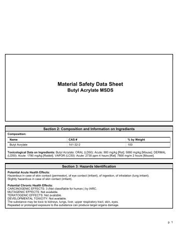 Butyl Acrylate Monomer (BAM)(msds).pdf - Jpdyechem.com