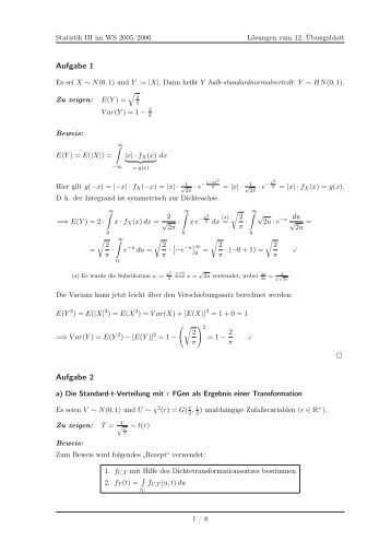 'Statistik III fuer Statistiker' von Prof. Dr. Leonhard Held