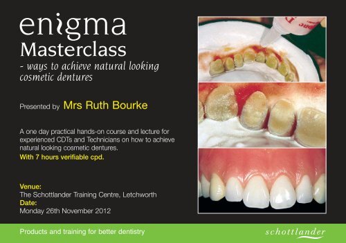 Enigma Masterclass - ways to achieve natural looking cosmetic ...
