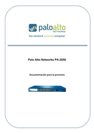 Palo Alto Networks PA-2050 - Exclusive Networks