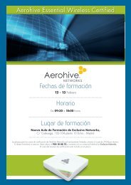 Curso de CertificaciÃ³n Aerohive Networks - Exclusive Networks