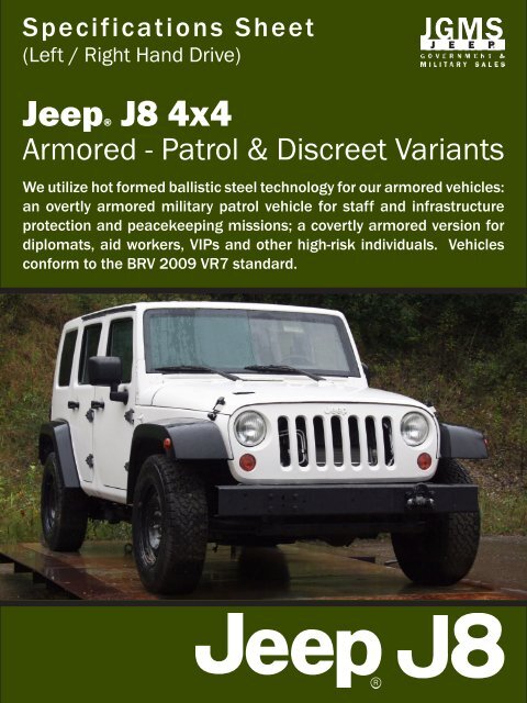 J8 Spec Sheet - Armoured.pdf - Jeep J8