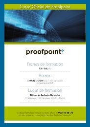 Curso Oficial de Proofpoint - Exclusive Networks