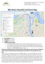 Bike Route: Beautiful and Green Riga