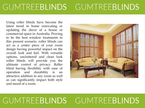 High Quality and Functional Roller Blinds