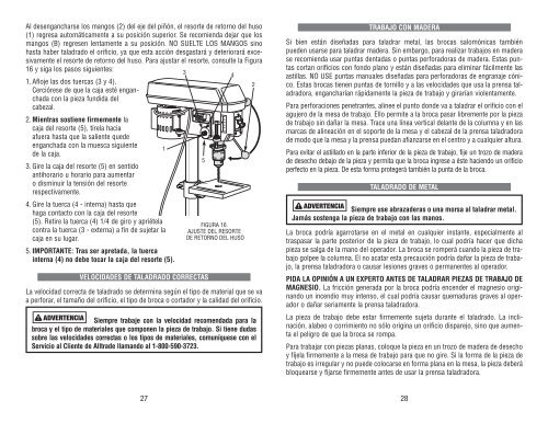 8" bench drill press instruction manual manuel d ... - Alltrade Tools