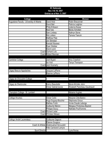 College Men Women Augustana Faculty - Grande Prairie Regional ...