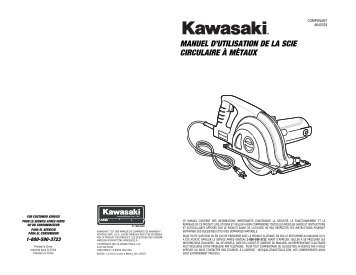 manuel d'utilisation de la scie circulaire à métaux - Alltrade Tools