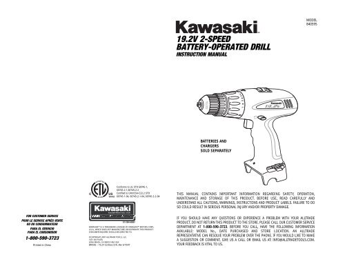 19.2V 2 SPEED BATTERY OPERATED DRILL Alltrade Tools