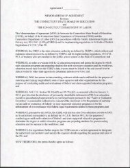 Memorandum of Agreement - CT Board of Education (pdf)