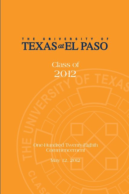 Class of - University of Texas at El Paso