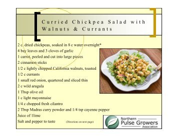 Curried Chickpea Salad with Walnuts & Currants