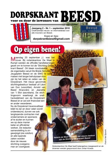 DORPSKRANT BEESD - JAARGANG 2 - NR.1